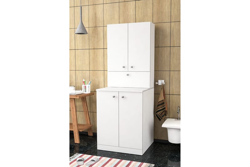 Palmira Baderomsskap 70x90 cm Hvit - Hanah Home - Hus & oppussing - Kjøkken & bad - Baderom - Baderomsmøbler & baderomsinnredning - Baderomsskap