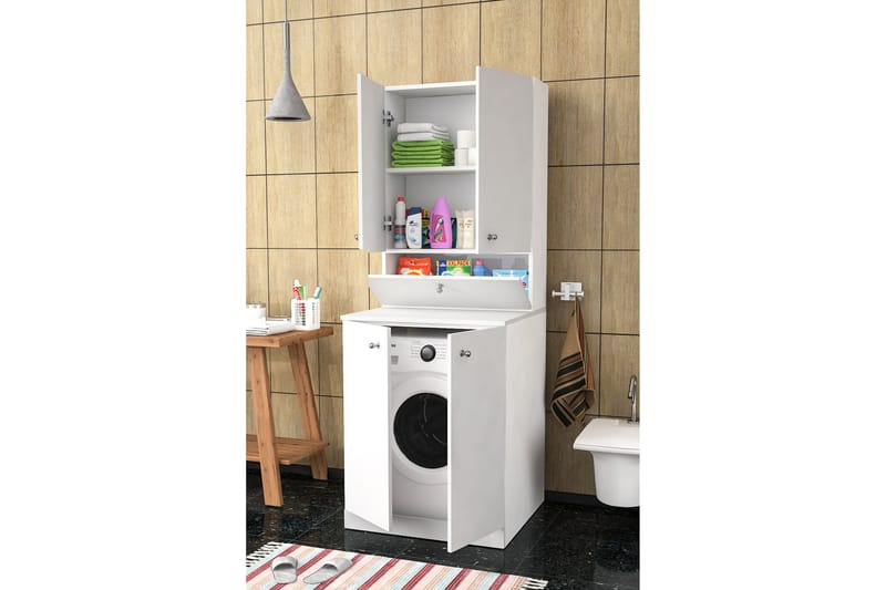 Palmira Baderomsskap 70x90 cm Hvit - Hanah Home - Hus & oppussing - Kjøkken & bad - Baderom - Baderomsmøbler & baderomsinnredning - Baderomsskap