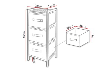 Adham Baderomsskap 28 cm - Brun - Hus & oppussing - Kjøkken & bad - Baderom - Baderomsmøbler & baderomsinnredning - Oppbevaring til baderom