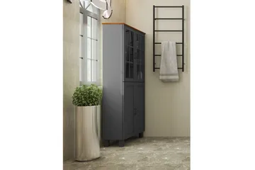 Alby Høyskap til Bad 130x75x30 cm - Grå - Hus & oppussing - Kjøkken & bad - Baderom - Baderomsmøbler & baderomsinnredning - Baderomsskap