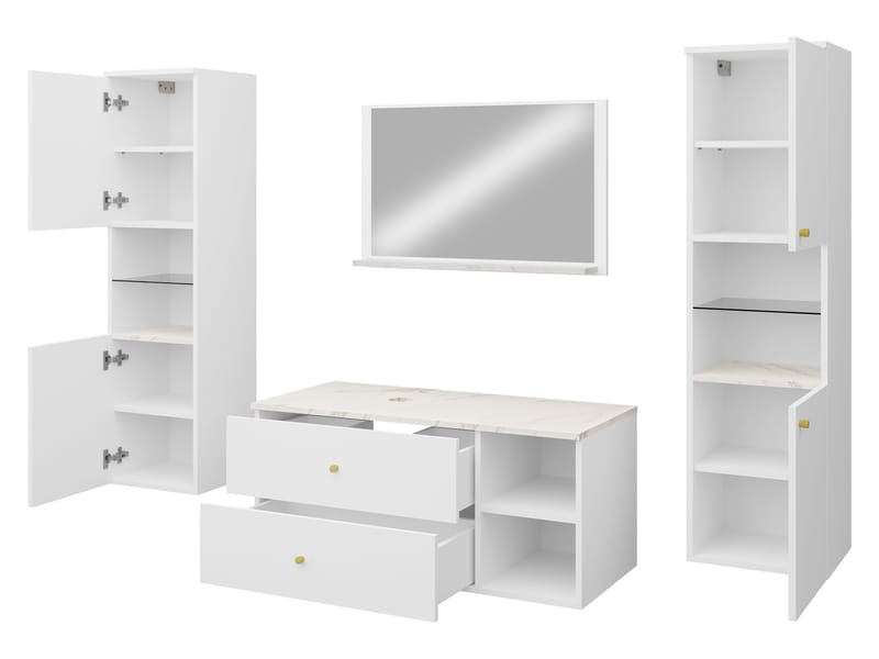 Askersund Baderomsmøbelsett - Beige - Hus & oppussing - Kjøkken & bad - Baderom - Baderomsmøbler & baderomsinnredning - Komplette møbelpakker