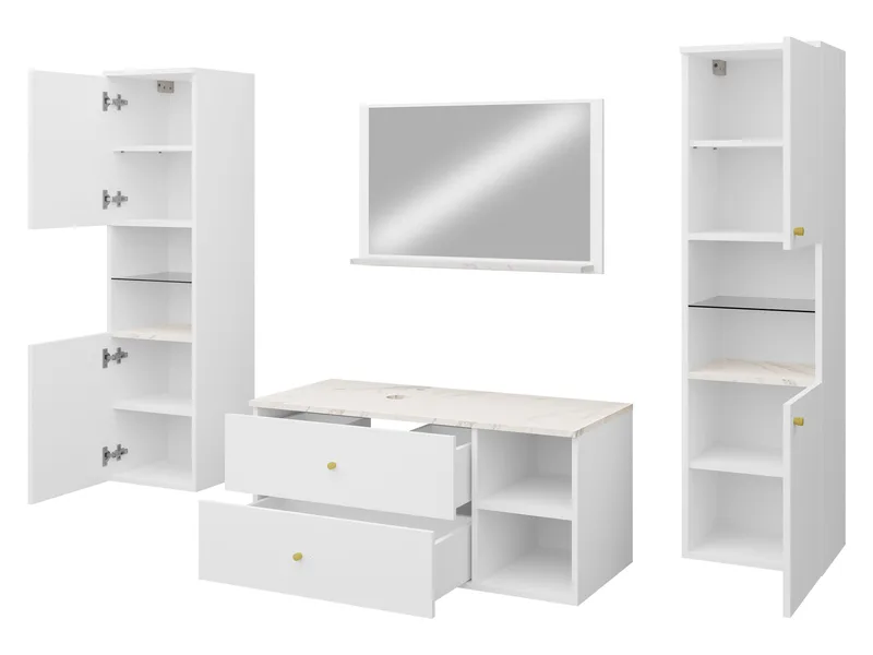 Askersund Baderomsmøbelsett - Beige - Hus & oppussing - Kjøkken & bad - Baderom - Baderomsmøbler & baderomsinnredning - Komplette møbelpakker