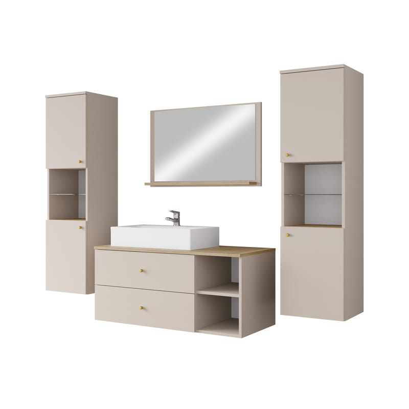 Askersund Baderomsmøbelsett, Beige
