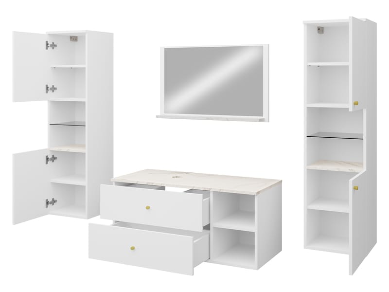 Askersund Baderomsmøbelsett - Beige - Hus & oppussing - Kjøkken & bad - Baderom - Baderomsmøbler & baderomsinnredning - Komplette møbelpakker