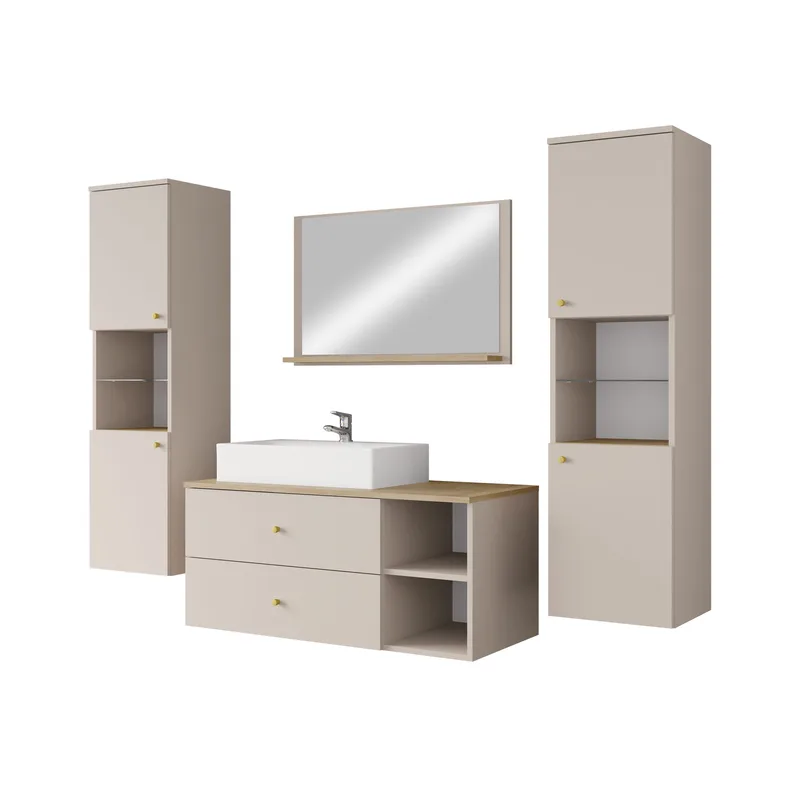 Askersund Baderomsmøbelsett - Beige - Hus & oppussing - Kjøkken & bad - Baderom - Baderomsmøbler & baderomsinnredning - Komplette møbelpakker