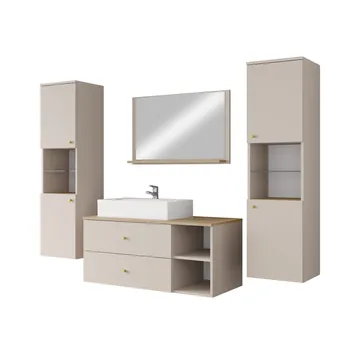 Askersund Baderomsmøbelsett - Beige - Hus & oppussing - Kjøkken & bad - Baderom - Baderomsmøbler & baderomsinnredning - Komplette møbelpakker