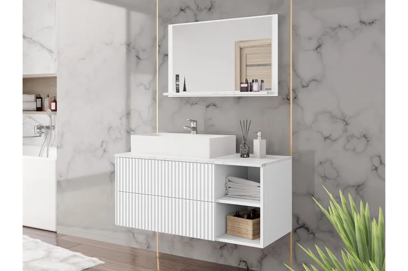 Askersund Møbelsett til Bad - Hus & oppussing - Kjøkken & bad - Baderom - Baderomsmøbler & baderomsinnredning - Komplette møbelpakker