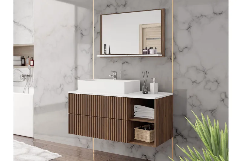 Askersund Møbelsett til Bad - Hus & oppussing - Kjøkken & bad - Baderom - Baderomsmøbler & baderomsinnredning - Komplette møbelpakker