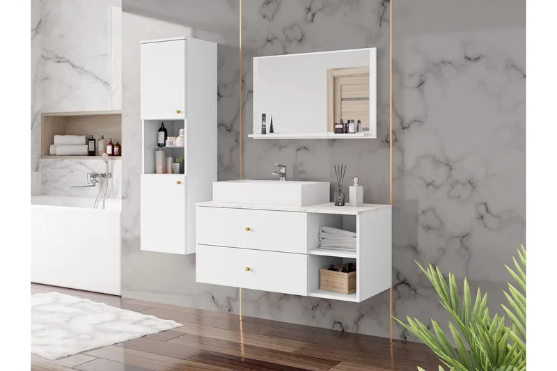 Askersund Møbelsett til Bad - Hus & oppussing - Kjøkken & bad - Baderom - Baderomsmøbler & baderomsinnredning - Komplette møbelpakker