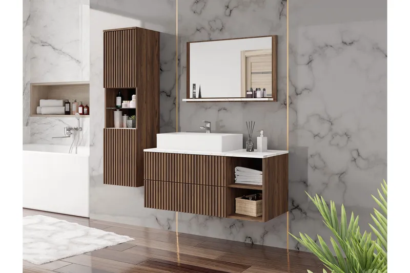 Askersund Møbelsett til Bad - Hus & oppussing - Kjøkken & bad - Baderom - Baderomsmøbler & baderomsinnredning - Komplette møbelpakker