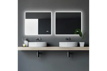 Aspsele Baderomsspeil 70 cm LED-Lys - Hus & oppussing - Kjøkken & bad - Baderom - Baderomsmøbler & baderomsinnredning - Baderomsspeil