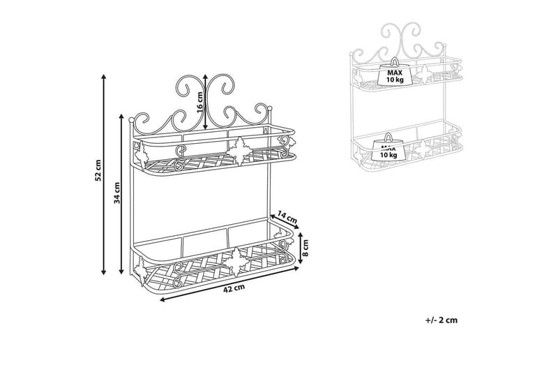 Baderomshylle Marayes Grå - Grå - Hus & oppussing - Kjøkken & bad - Baderom - Baderomsmøbler & baderomsinnredning - Baderomshylle