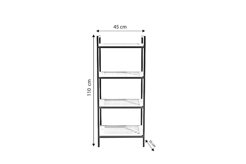 Stralsund Baderomshylle 45 cm - Eik/Svart - Hus & oppussing - Kjøkken & bad - Baderom - Baderomsmøbler & baderomsinnredning - Baderomshylle