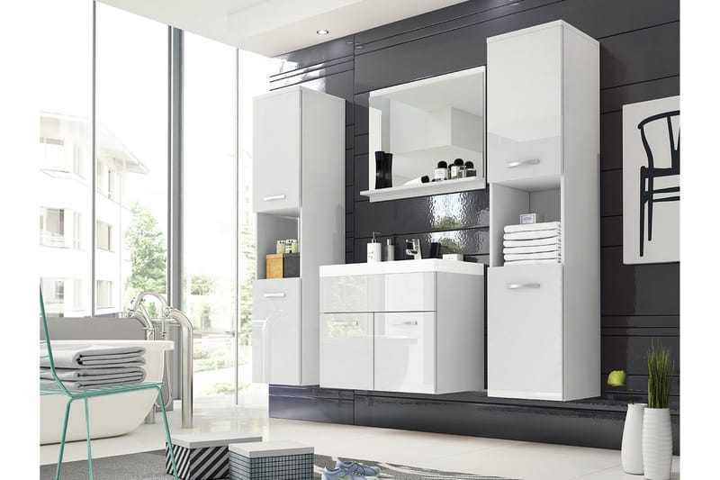 Baderomssett Delorimier XL, Hvit