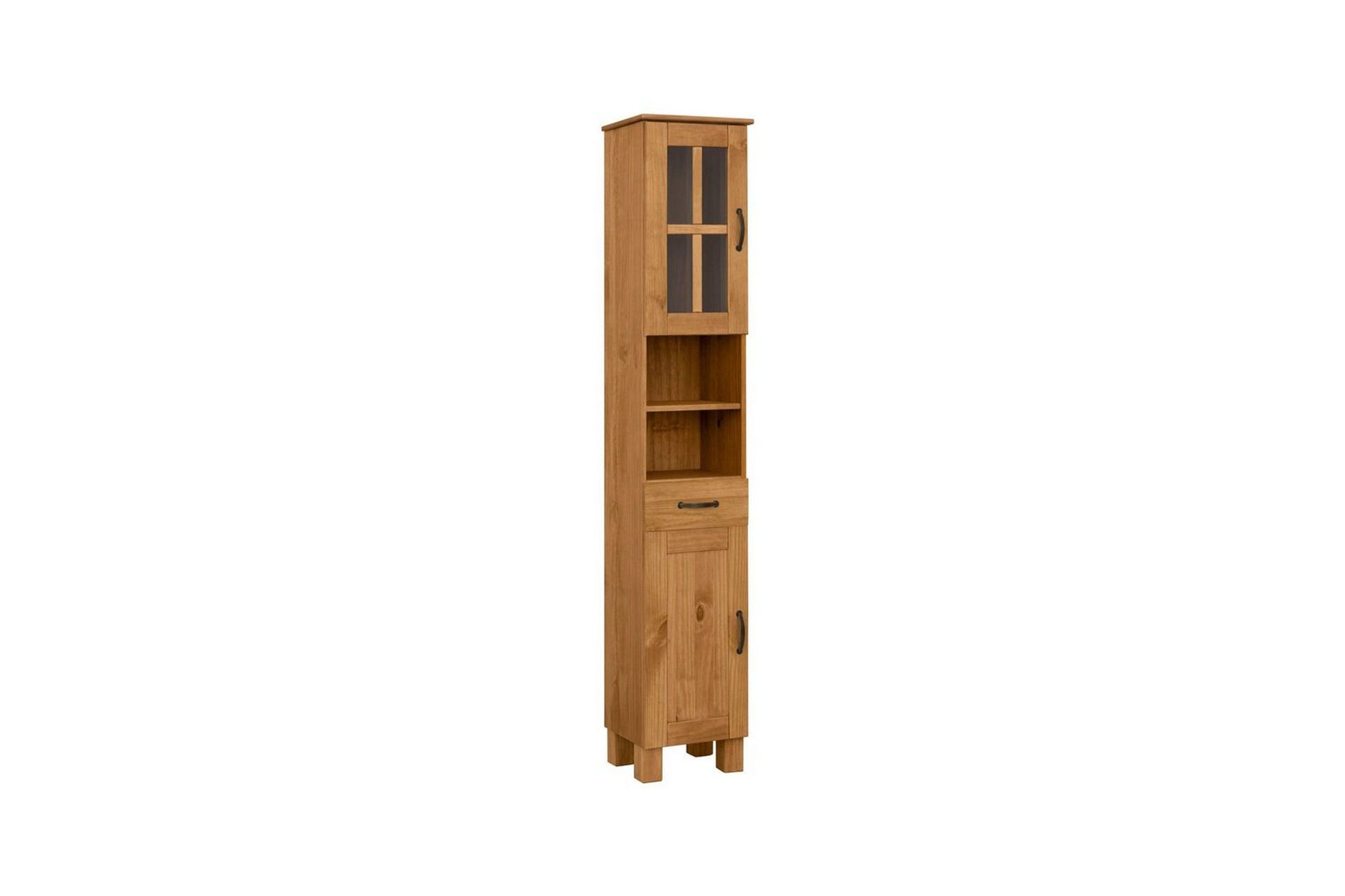 Baderomsskap Alby 33x30x180 cm, Beiset/funksjonsbeskrivelse - 33x30x180 cm, Beiset/funksjonsbeskrivelse