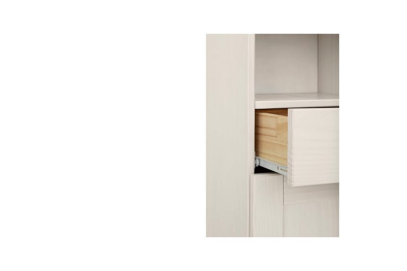 Baderomsskap Alby 33x30x180 cm, Hvit/Honning - 33x30x180 cm, Hvit/Honning - Hus & oppussing - Kjøkken & bad - Baderom - Baderomsmøbler & baderomsinnredning - Baderomsskap