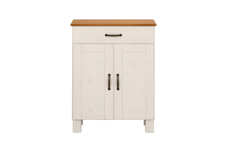 Baderomsskap Alby 60x30x80 cm, Hvit/Honning - 60x30x80 cm, Hvit/Honning - Hus & oppussing - Kjøkken & bad - Baderom - Baderomsmøbler & baderomsinnredning - Baderomsskap