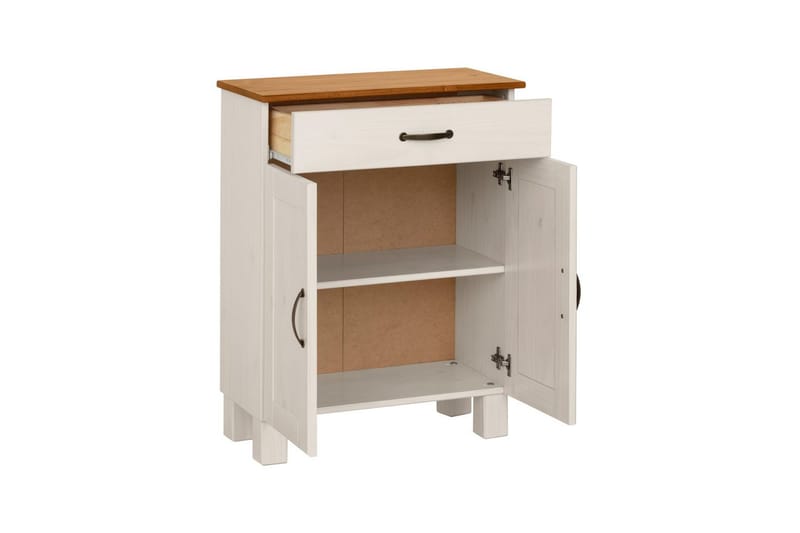 Baderomsskap Alby 60x30x80 cm, Hvit/Honning - 60x30x80 cm, Hvit/Honning - Hus & oppussing - Kjøkken & bad - Baderom - Baderomsmøbler & baderomsinnredning - Baderomsskap