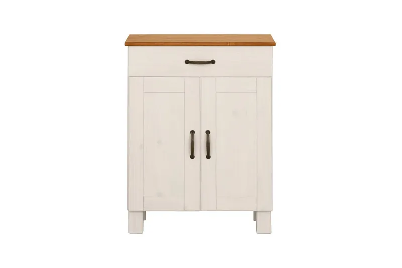 Baderomsskap Alby 60x30x80 cm, Hvit/Honning - 60x30x80 cm, Hvit/Honning - Hus & oppussing - Kjøkken & bad - Baderom - Baderomsmøbler & baderomsinnredning - Baderomsskap