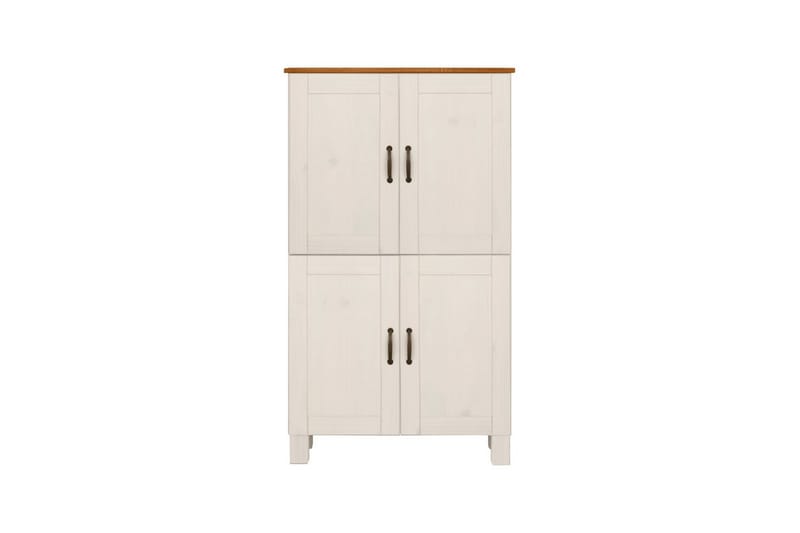 Baderomsskap Alby 75x30x130 cm, Hvit/Honning - 75x30x130 cm, Hvit/Honning - Hus & oppussing - Kjøkken & bad - Baderom - Baderomsmøbler & baderomsinnredning - Baderomsskap