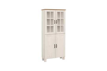 Baderomsskap Alby 75x30x170 cm, Hvit/Honning - 75x30x170 cm, Hvit/Honning - Hus & oppussing - Kjøkken & bad - Baderom - Baderomsmøbler & baderomsinnredning - Baderomsskap