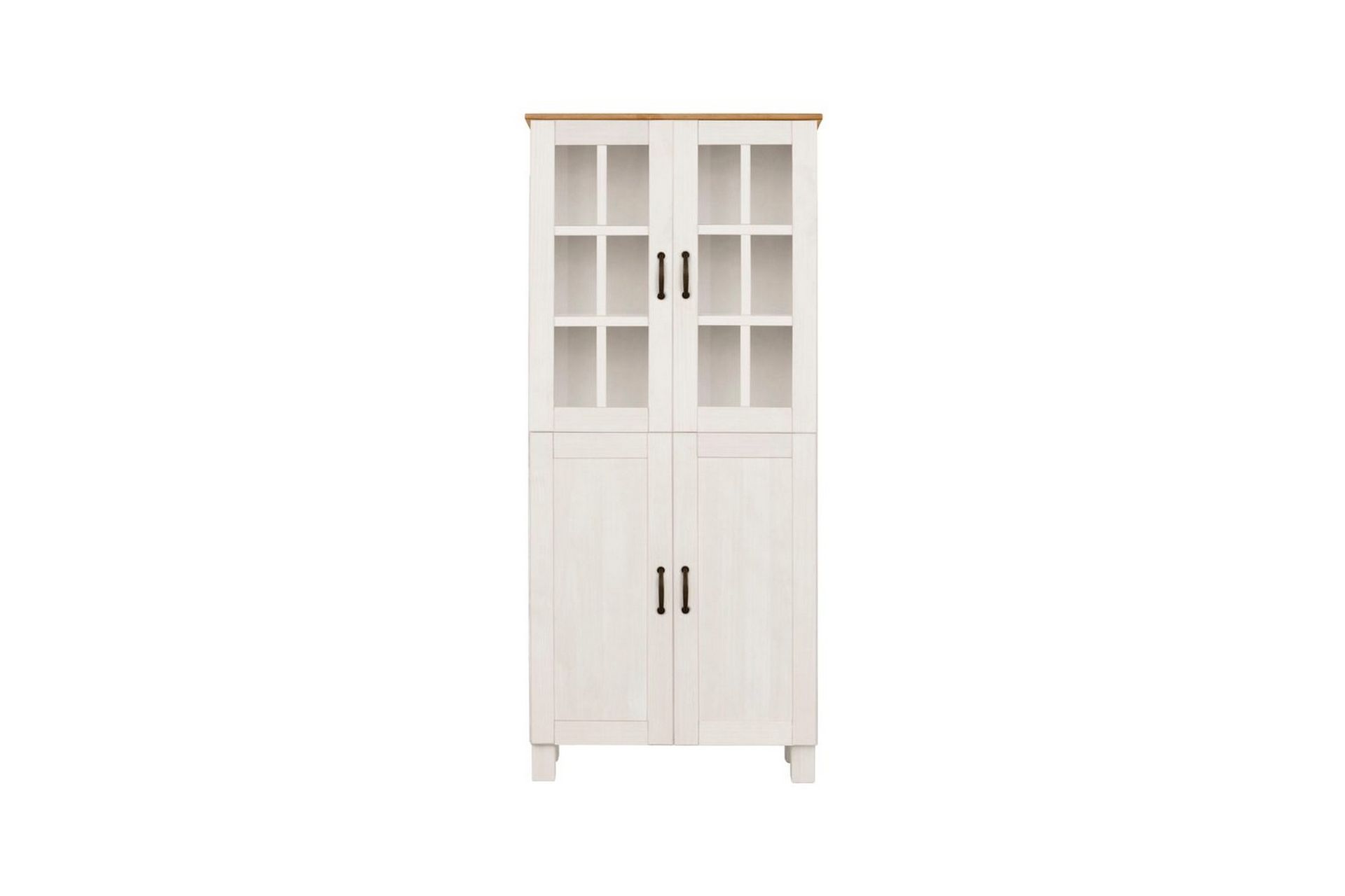 Baderomsskap Alby 75x30x170 cm, Hvit/Honning - 75x30x170 cm, Hvit/Honning - Hus & oppussing - Kjøkken & bad - Baderom - Baderomsmøbler & baderomsinnredning - Baderomsskap