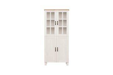 Baderomsskap Alby 75x30x170 cm, Hvit/Honning - 75x30x170 cm, Hvit/Honning - Hus & oppussing - Kjøkken & bad - Baderom - Baderomsmøbler & baderomsinnredning - Baderomsskap