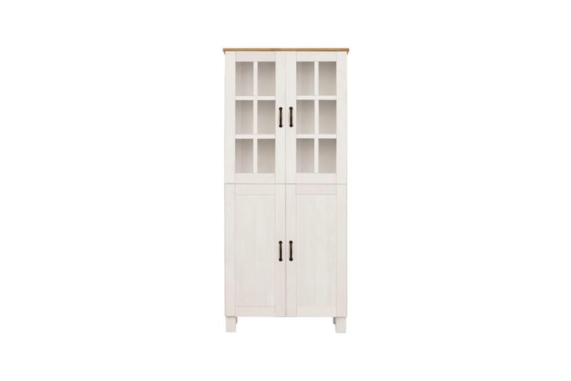 Baderomsskap Alby 75x30x170 cm, Hvit/Honning - 75x30x170 cm, Hvit/Honning - Hus & oppussing - Kjøkken & bad - Baderom - Baderomsmøbler & baderomsinnredning - Baderomsskap