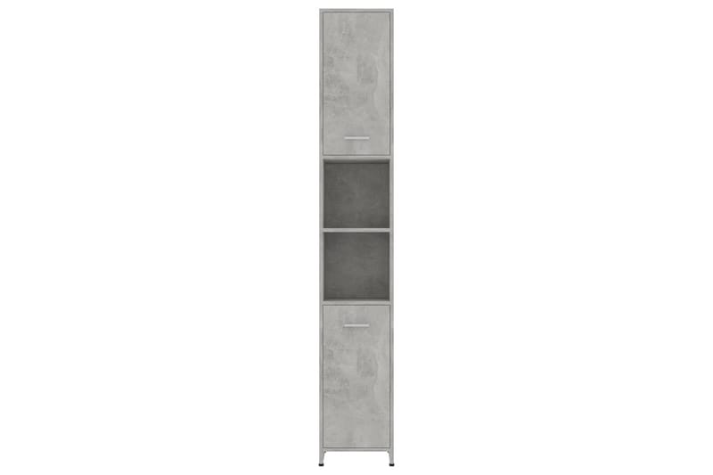 Baderomsskap betonggrå 30x30x183,5 cm sponplate - Grå - Hus & oppussing - Kjøkken & bad - Baderom - Baderomsmøbler & baderomsinnredning - Baderomsskap