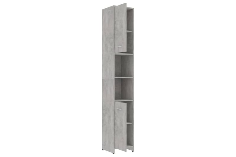 Baderomsskap betonggrå 30x30x183,5 cm sponplate - Grå - Hus & oppussing - Kjøkken & bad - Baderom - Baderomsmøbler & baderomsinnredning - Baderomsskap