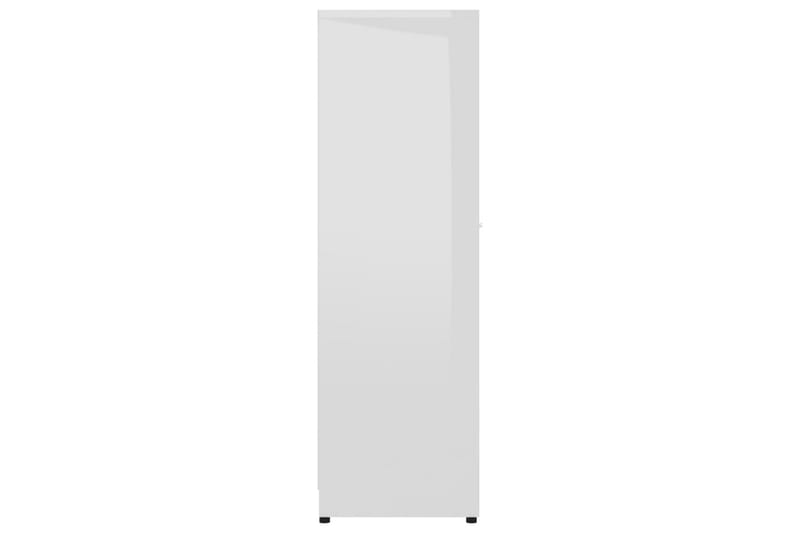 Baderomsskap høyglans hvit 30x30x95 cm sponplate - Hvit - Baderomsskap - Veggskap & høyskap
