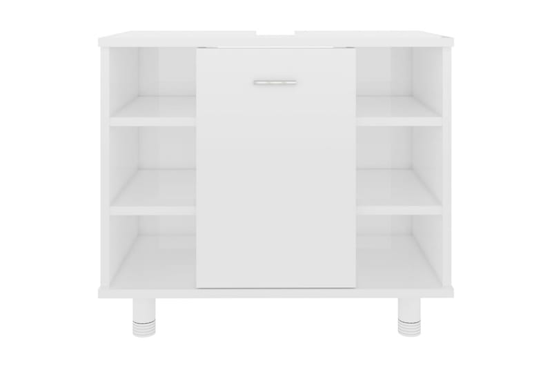 Baderomsskap høyglans hvit 60x32x53,5 cm sponplate - Hus & oppussing - Kjøkken & bad - Baderom - Baderomsmøbler & baderomsinnredning - Baderomsskap