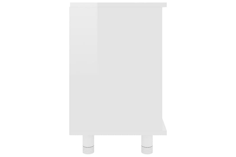 Baderomsskap høyglans hvit 60x32x53,5 cm sponplate - Hus & oppussing - Kjøkken & bad - Baderom - Baderomsmøbler & baderomsinnredning - Baderomsskap