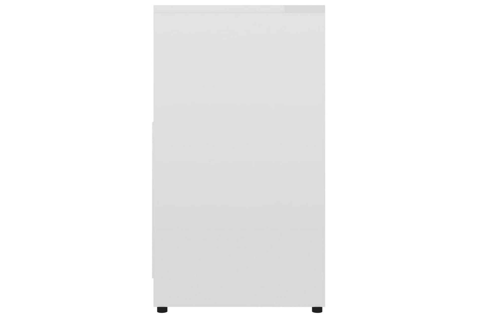 Baderomsskap høyglans hvit 60x33x58 cm sponplate - Hvit - Hus & oppussing - Kjøkken & bad - Baderom - Baderomsmøbler & baderomsinnredning - Baderomsskap
