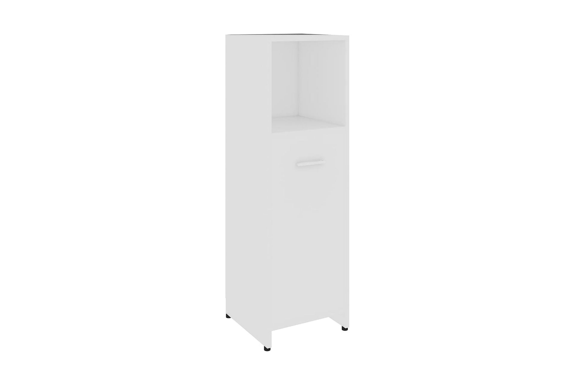 Baderomsskap hvit 30x30x95 cm sponplate - Hvit - Hus & oppussing - Kjøkken & bad - Baderom - Baderomsmøbler & baderomsinnredning - Baderomsskap