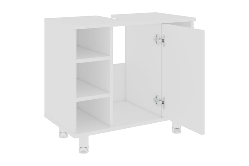 Baderomsskap hvit 60x32x53,5 cm sponplate - Hus & oppussing - Kjøkken & bad - Baderom - Baderomsmøbler & baderomsinnredning - Baderomsskap
