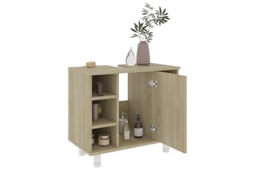 Baderomsskap sonoma eik 60x32x53,5 cm sponplate - Hus & oppussing - Kjøkken & bad - Baderom - Baderomsmøbler & baderomsinnredning - Baderomsskap