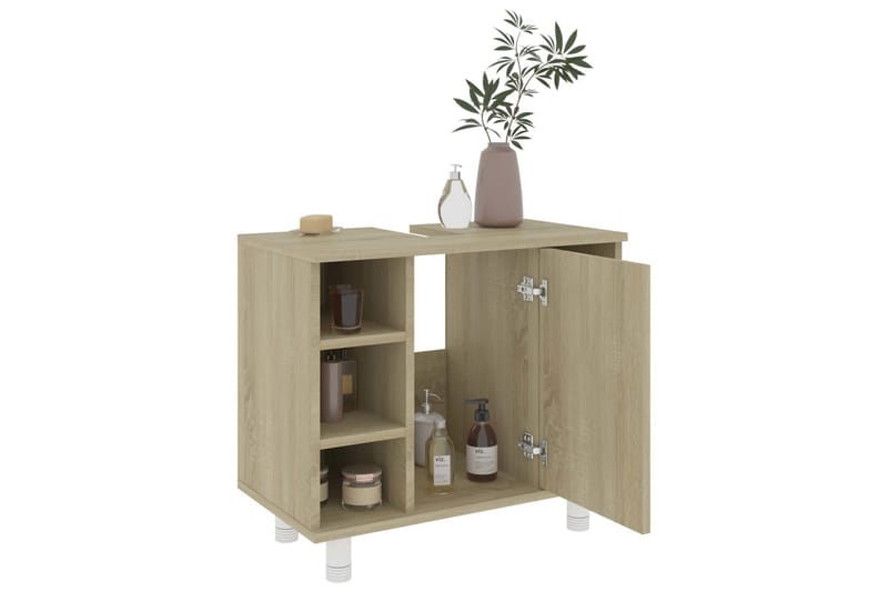 Baderomsskap sonoma eik 60x32x53,5 cm sponplate - Hus & oppussing - Kjøkken & bad - Baderom - Baderomsmøbler & baderomsinnredning - Baderomsskap