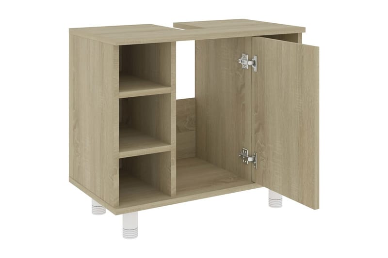 Baderomsskap sonoma eik 60x32x53,5 cm sponplate - Hus & oppussing - Kjøkken & bad - Baderom - Baderomsmøbler & baderomsinnredning - Baderomsskap