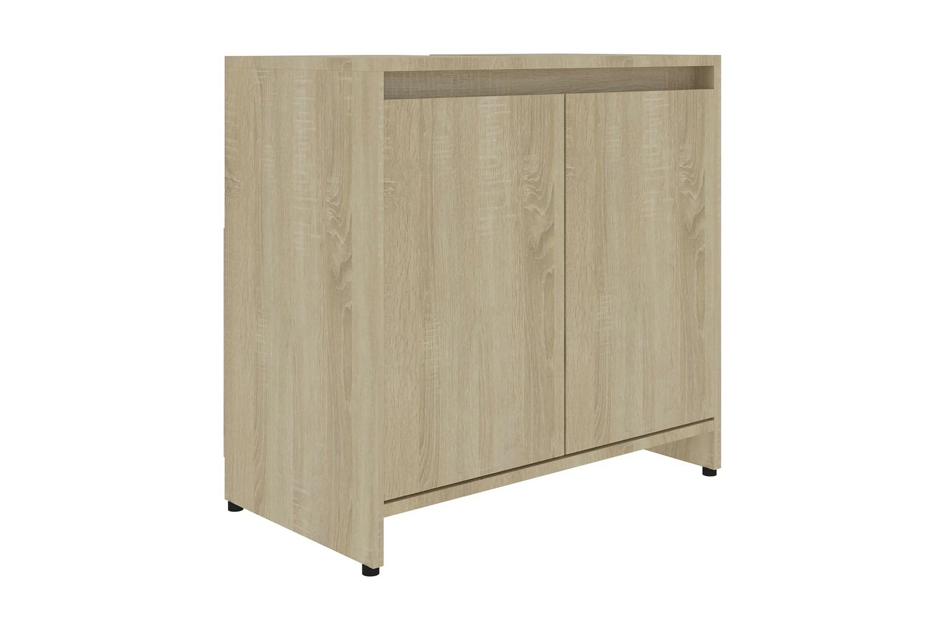 Baderomsskap sonoma eik 60x33x58 cm sponplate - Brun - Hus & oppussing - Kjøkken & bad - Baderom - Baderomsmøbler & baderomsinnredning - Baderomsskap