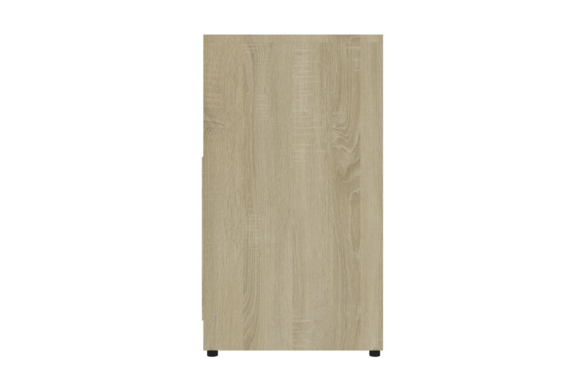Baderomsskap sonoma eik 60x33x58 cm sponplate - Brun - Hus & oppussing - Kjøkken & bad - Baderom - Baderomsmøbler & baderomsinnredning - Baderomsskap