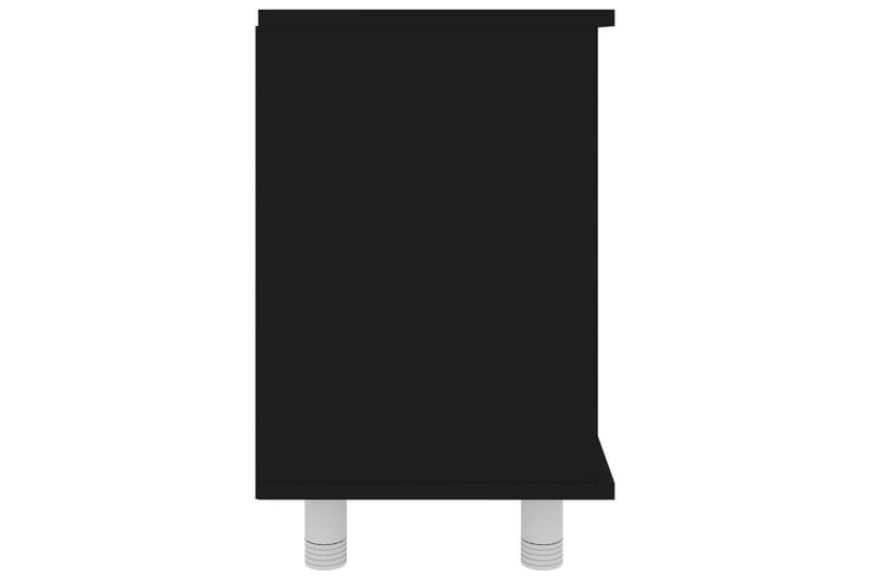 Baderomsskap svart 60x32x53,5 cm sponplate - Veggskap & høyskap - Baderomsskap