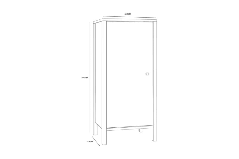 Elsassona Baderomsskap 40x35 cm - Hvit - Baderomsskap