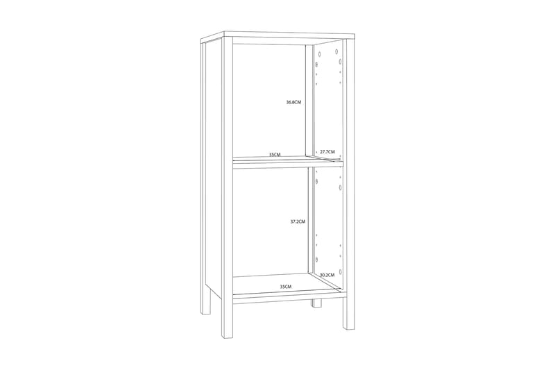 Elsassona Baderomsskap 40x35 cm - Hvit - Baderomsskap