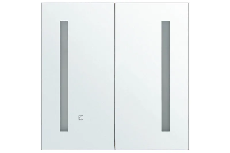 Baderomsskap med speil Chabunco Hvit, Sølv - Hvit, Sølv - Hus & oppussing - Kjøkken & bad - Baderom - Baderomsmøbler & baderomsinnredning - Speilskap