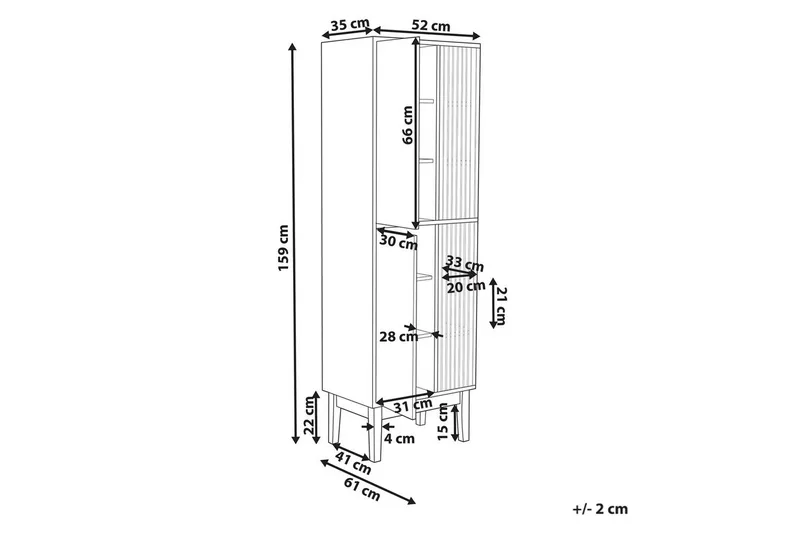 Baderomsskap Nubes - Hus & oppussing - Kjøkken & bad - Baderom - Baderomsmøbler & baderomsinnredning - Baderomsskap