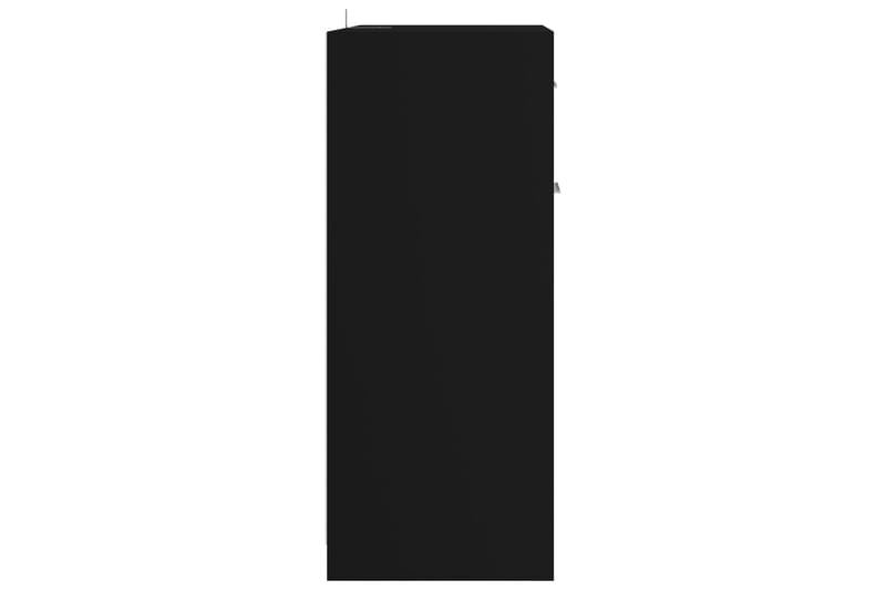 Baderomsskap svart 60x33x80 cm sponplate - Svart - Vaskeskap - Veggskap & høyskap - Baderomsskap