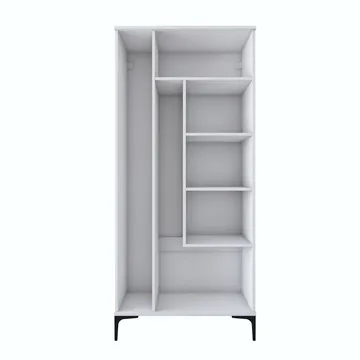 Baderomsskap Wallxpert Cleo-hylle (90 x 198,6 x 45 cm) Hvit - Hvit - Hus & oppussing - Kjøkken & bad - Baderom - Baderomsmøbler & baderomsinnredning - Baderomsskap