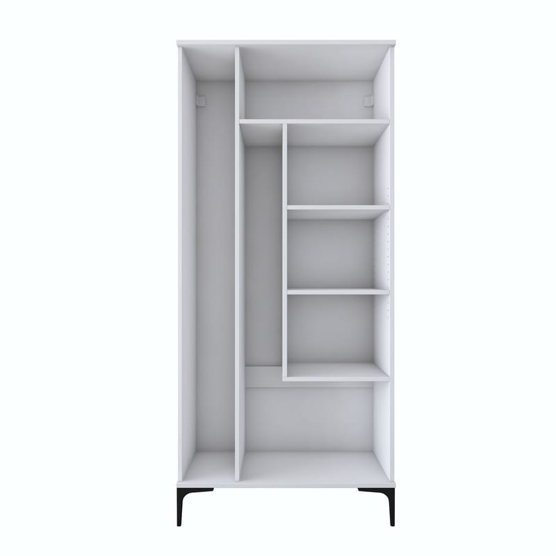 Baderomsskap Wallxpert Cleo-hylle (90 x 198,6 x 45 cm) Hvit - Hvit - Hus & oppussing - Kjøkken & bad - Baderom - Baderomsmøbler & baderomsinnredning - Baderomsskap
