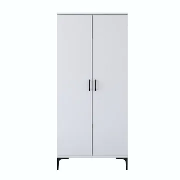 Baderomsskap Wallxpert Cleo-hylle (90 x 198,6 x 45 cm) Hvit - Hvit - Hus & oppussing - Kjøkken & bad - Baderom - Baderomsmøbler & baderomsinnredning - Baderomsskap